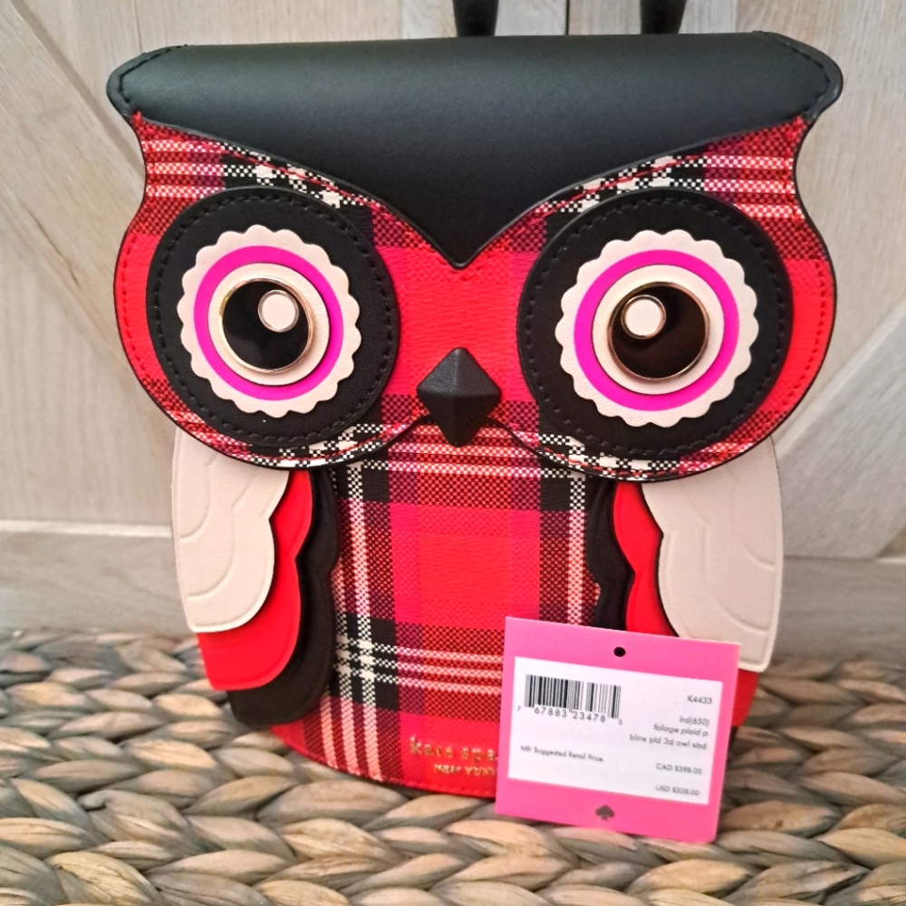 NWT Kate Spade Blinx please Owl Crossbody
